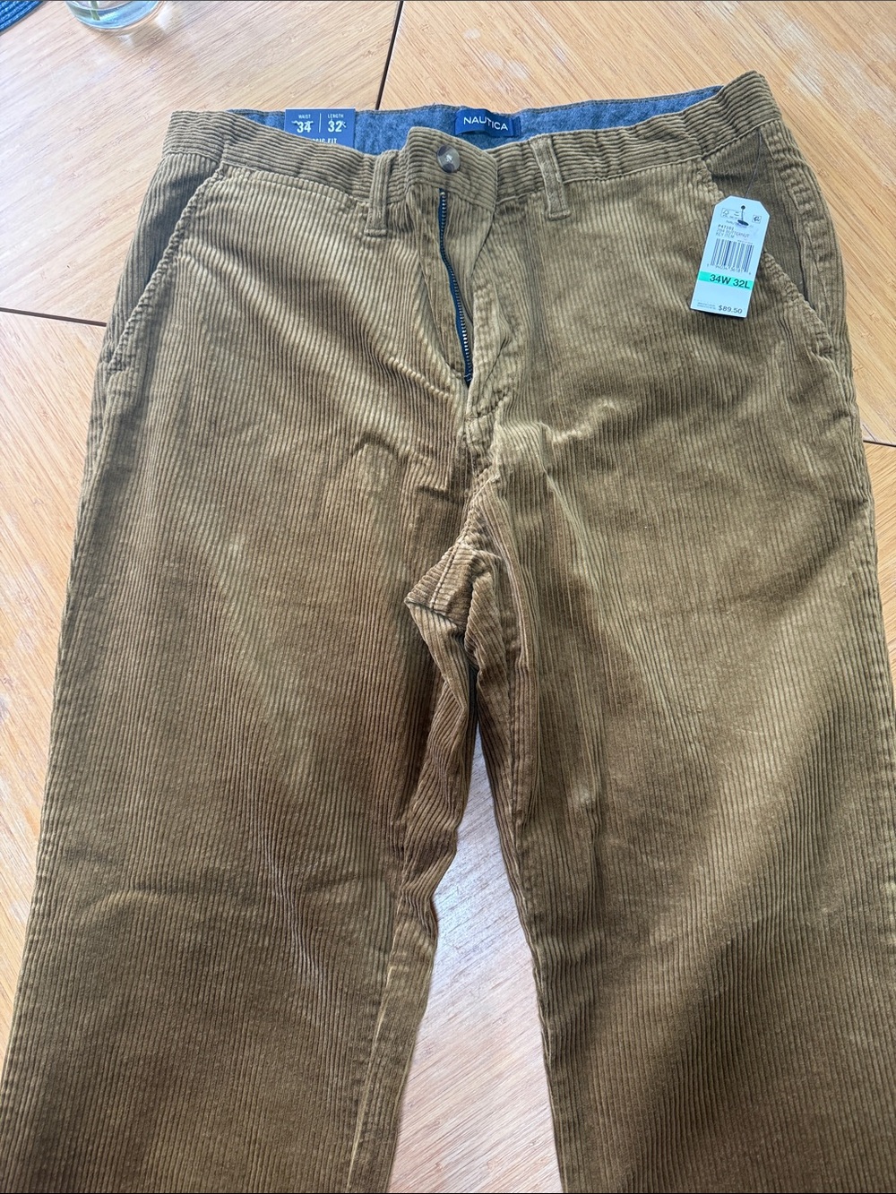 Nautica Men's Corduroy Pants in Brown